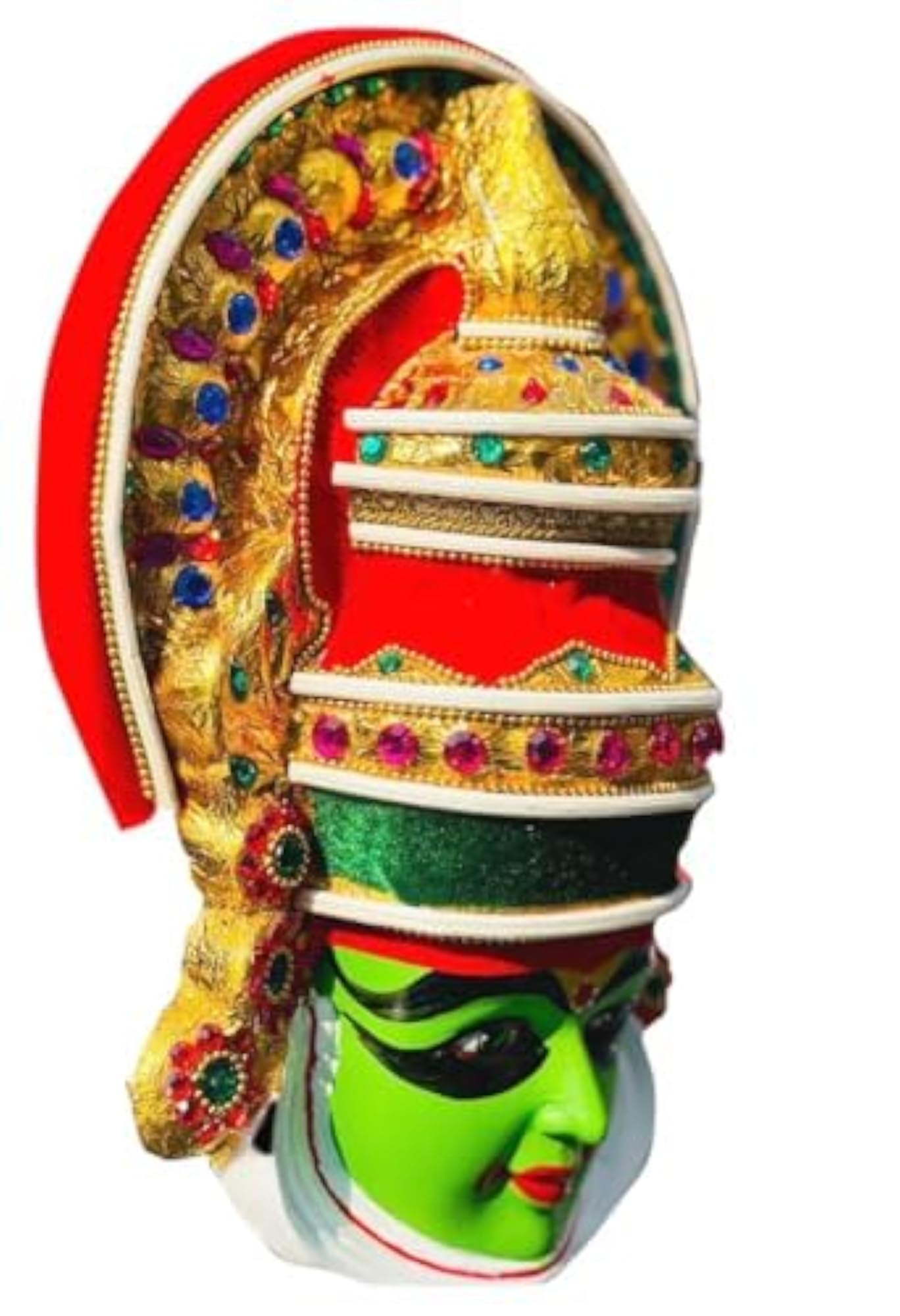 Kathakali Face Wall Decor, Medium Size
